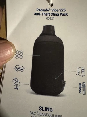 Bolsa de ombro Pacsafe Metrosafe LS250 antirroubo preta - Imagem 1 de 4