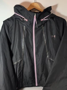 Women's Under Armour Windbreaker With Hidden Hood Medium - Picture 1 of 20