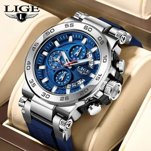 Men Watch Quartz Analog Date Luminous 5ATM Waterproof Sport Male Wristwatch Gift - Picture 1 of 9
