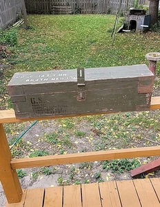 Caja de herramientas de madera militar de Estados Unidos 1952 vintage 142 Ord Co./864 Med Co./Lista de herramientas incl. - Imagen 1 de 24