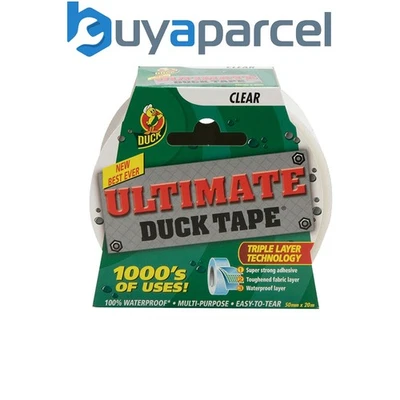 Shurtape 222150 Duck Tape Ultimate 50mm x 20m Clear SHU222150
