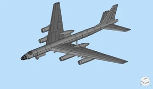 3D Printed 1/350/400/700  Chinese H-8 bomber Unpainted/1pc - Picture 1 of 3