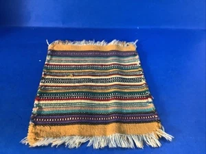 Mini tappeto/appeso a parete vintage nativi americani tessuto 6 pollici x 8 pollici - Foto 1 di 3