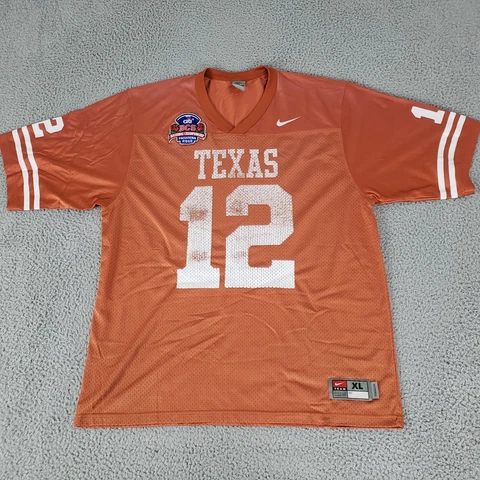 Texas Longhorns Jersey Men Extra Large Orange 12 Colt McCoy BCS Championship Cover