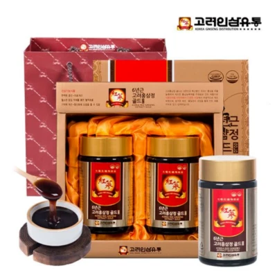 Korea 6 Years Fermented Red Ginseng Extract Gold 250g x 2 bottles Saponin Panax - Image 1 of 4