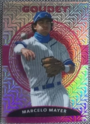 2022 UD Goodwin Champions Goudey PLATINUM PINK Traxx #GP-25 MARCELO MAYER #d 299 - Image 1 of 2