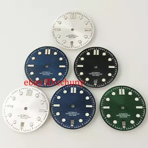 31mm 6o' reloj estéril esfera ajuste NH35 NH35A movimiento automático - Imagen 1 de 15