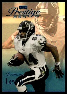 1999 Playoff Prestige SSD Spectrum Blue Jermaine Lewis 345/500 Baltimore Ravens - Image 1 of 2