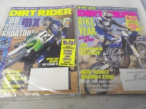 Lot of 10 1998 Dirt Rider Magazines Full Year, missing Jan, Nov - Bild 1 von 5