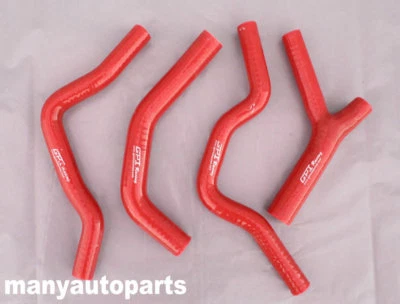 Silicone radiator coolant hose FOR Honda CR500 CR500R 1985-1988 86 87 88 RED Foto 1 de 4