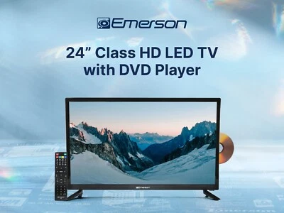 Emerson ETD-2450 24-inch Class HD LED Television with DVD Player, Black - Image 1 of 4
