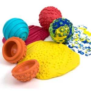 Sensory Dough Spheres, Set of 4 - Picture 1 of 9