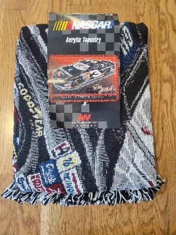 NEW Dale Earnhardt 3 Nascar Acryclic Tapestry Blanket The Intimidator 48"x60" Cover