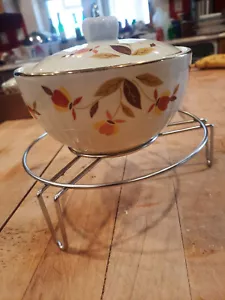 Vintage Hall's Autumn Leaf große Zuckerdose mit Deckel für Juwel Tee, 5" - Bild 1 von 7