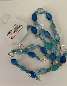 Chaps Necklace Shades of Blue Great for summer - Picture 1 of 3