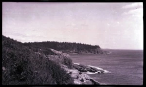 LATE 1800s/EARLY 1900s FILM NEGATIVE, MAINE COAST, FANTASTIC MAINE OCEAN VISTA - Picture 1 of 1