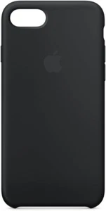 Original APPLE - Coque de protection en Silicone Noir pour iPhone 8 / SE - Photo 1 sur 3