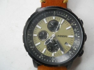 Reloj Fossil Hombre Cronógrafo Correa Cuero Marrón Analógico Usado.CH-2738. - Imagen 1 de 12