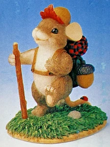 Charming Tails ~ GOING CAMPING, EH? Figure 98/288 ~ Fitz & Floyd BNIB Sealed - Picture 1 of 6