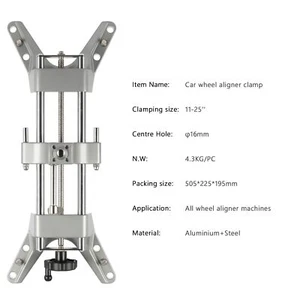 Herramienta de alineación comercial de montaje de abrazadera de llanta de rack de alineación de rueda llanta de 11"" a 25"" - Imagen 1 de 11