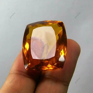 Cojín Topacio Naranja Brasileño 60 Quilates Corte Natural CERTIFICADO Piedras Preciosas Sueltas - Imagen 1 de 6