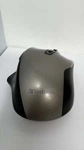 VERBATIM AMERICAS LLC 70242 SILENT ERGONOMIC WIRELESS BLUE LED MOUSE GRAPHITE - Picture 1 of 8