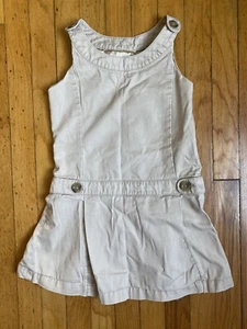 Gap Kids Khaki School Uniform Sleeveless Jumper Dress Size S Small 6/7 - Picture 1 of 4