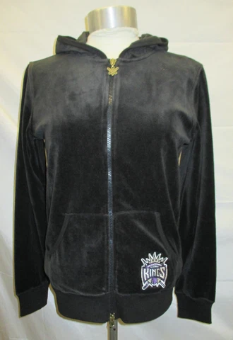 Sacramento Kings NBA Women's  Full Zip Hooded Velour Hoodie Cover