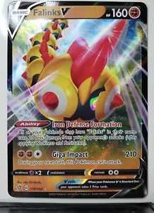 Tarjeta de Pokémon HOLO Falinks V 110/192 - casi nueva/m - Rebel Clash $2 envío plano - Imagen 1 de 3