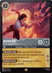 1998/2004 NAMAARI SINGLE-MIND RIVAL EN8 LEGENDÄRE DISNEY LORCANA KARTE - Bild 1 von 1
