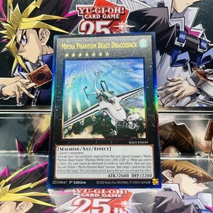 Yugioh Mecha Phantom Beast Dracossack RA03-EN039 (Textured) PUR 1st Ed Near Mint - Picture 1 of 1