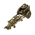  Chinese Ox Decoration Animal Keychains Brass Bull Figurine Ornaments
