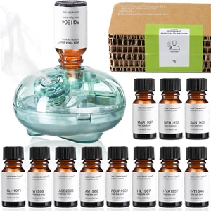 Waterless Diffuser with 12 Pack Hotel Fragrance Oils, Battery Operated Nebulisin - Picture 1 of 7