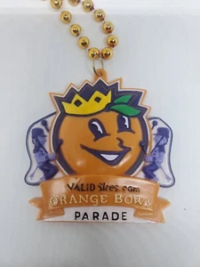 Cuentas de fútbol americano universitario Orange Bowl Parade, collar, Miami Florida 20 años de antigüedad + - Imagen 1 de 4
