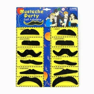 Mustache party 12 Fake mustaches great fun, USA seller - Picture 1 of 3