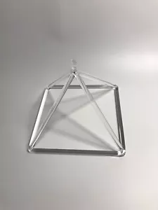 6" Clear Quartz crystal singing pyramid with Carry bag For Sound Healing - Picture 1 of 8