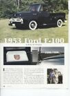 1953 FORD F-100 PICKUP FORDOMATIC 4 page COLOR Article