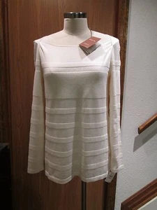 Loro Piana Off-White Cashmere Silk Pullover Top Blouse - Picture 1 of 9