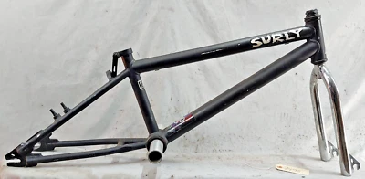 2000's Kink Graffix BMX Bike Frame 11" Black Chromoly New-School Retro Freestyle - Image 1 of 4