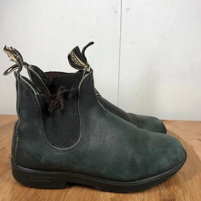 Женские классические рабочие ботинки Blundstone размер 6,5 США 9,5 цвет челси черная кожа - Изображение 1 из 4