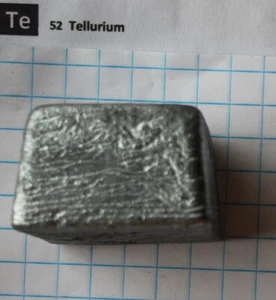~500 gram 99.99% Tellurium metalloid Bar element 52 sample - Picture 1 of 5