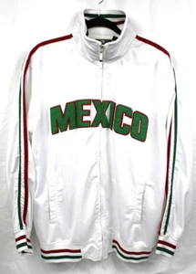 Victorious Urban Couture "MEXICO" Track Jacket White Red Green Band Men's Sz XL - Picture 1 of 5