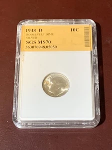 1948 RARE Roosevelt Silver Dime - Picture 1 of 2