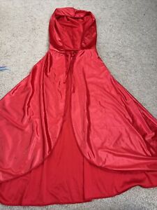Crimson Red Riding Cloak One Size Halloween Costume