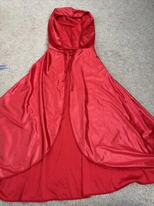 Crimson Red Riding Cloak One Size Halloween Costume - Picture 1 of 5