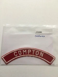 COMPTON CALIFORNIA STRISCIA DI CITTÀ ROSSA E BIANCA F13381 - Foto 1 di 1