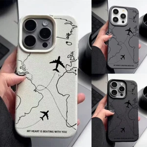 Case For iPhone 16 15 Pro Max 14 13 12 11 Plane ShockProof Soft Silicone Cover - Picture 1 of 17