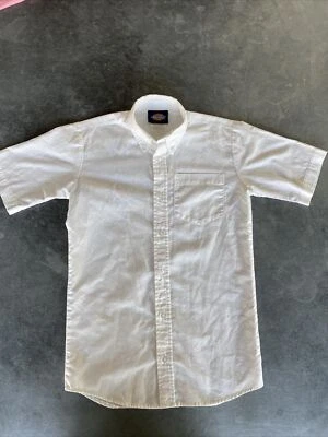 Dickies Boys White Button Up Shirt Size 10-12 - Image 1 of 3