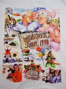 WOODSTOCK FAIR CT.1998 Fall Festival White Cotton S/S T-Shirt Size M NWOT - Picture 1 of 6