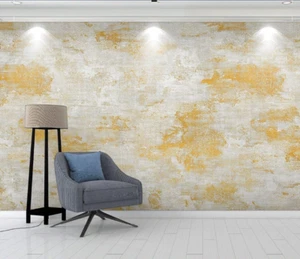 Papel pintado 3D mármol textura dorada mural desmontable autoadhesivo 429 - Imagen 1 de 2